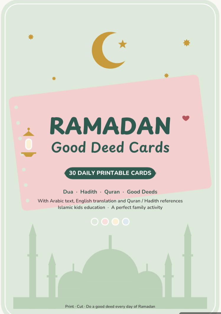 Printable Ramadan Cards for Kids